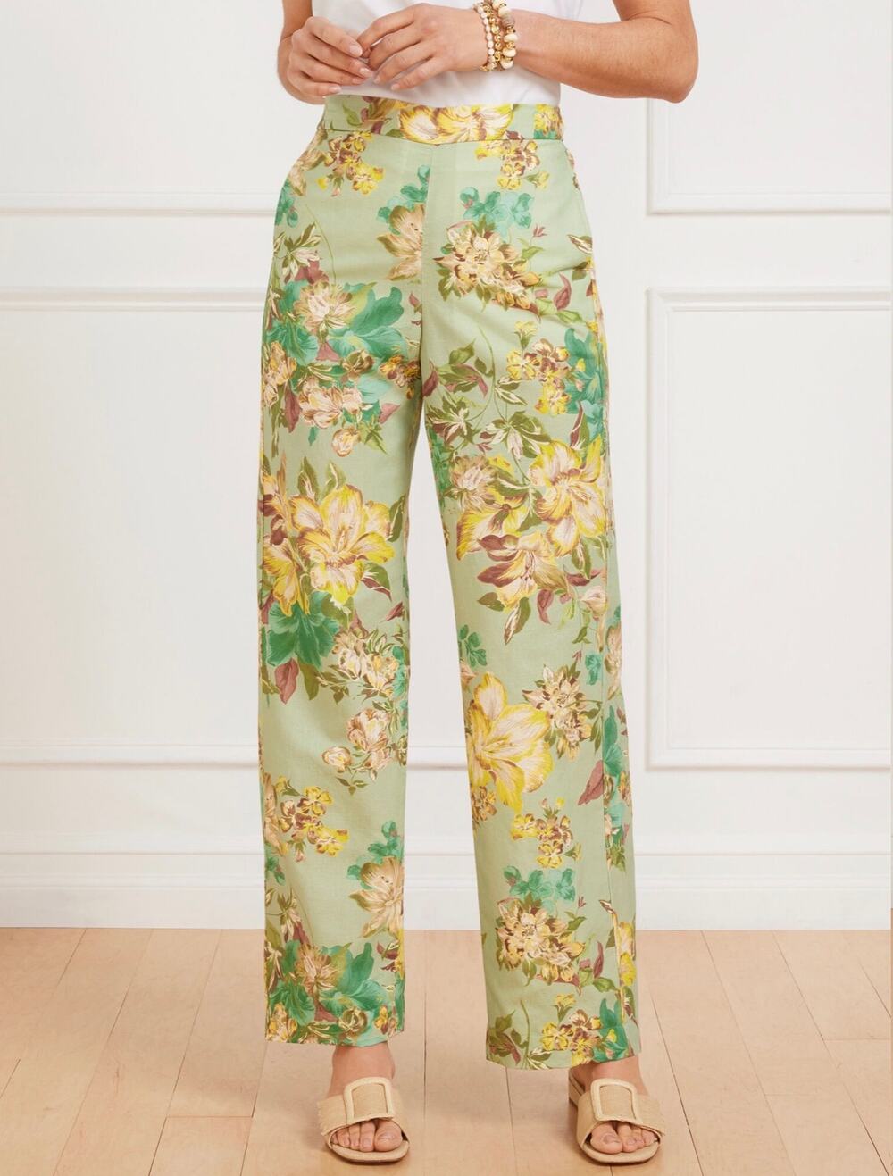 Wide leg linen pant coastal grandmother quiet luxury boho euro summer 0023A1